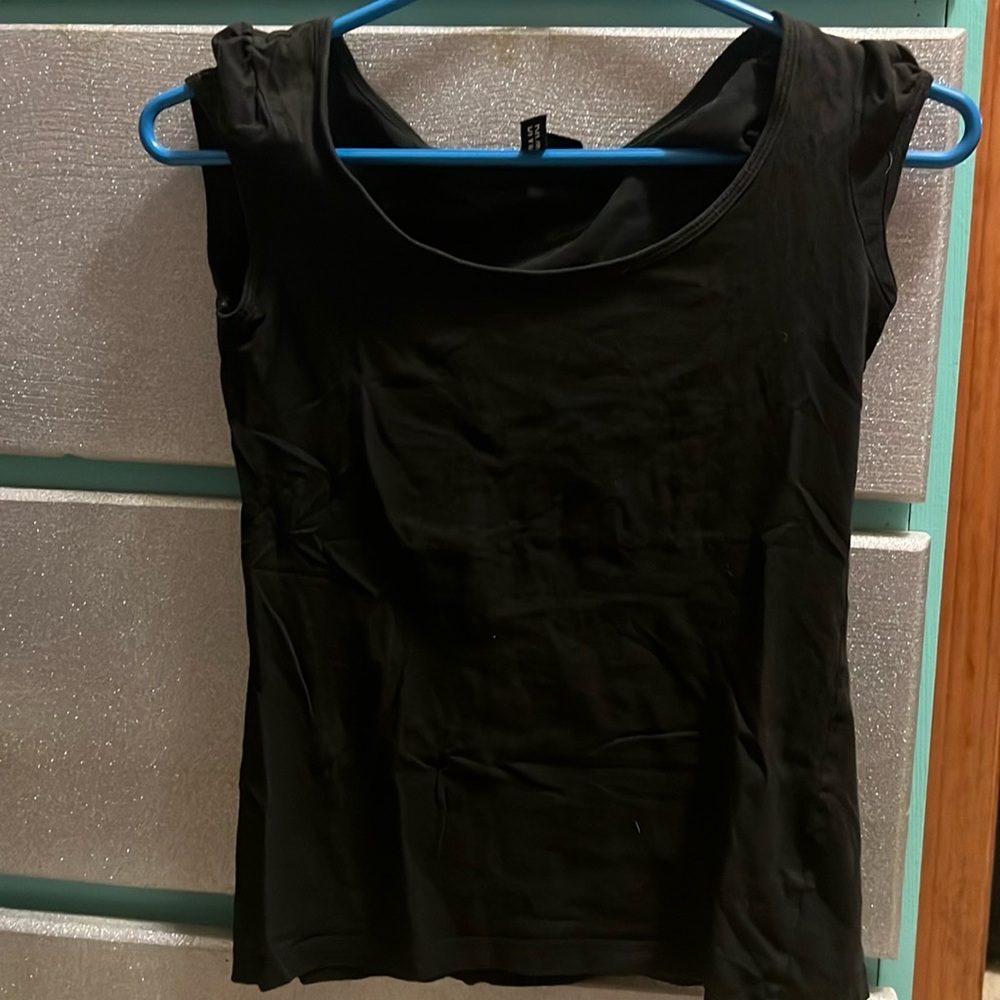 Black tank top